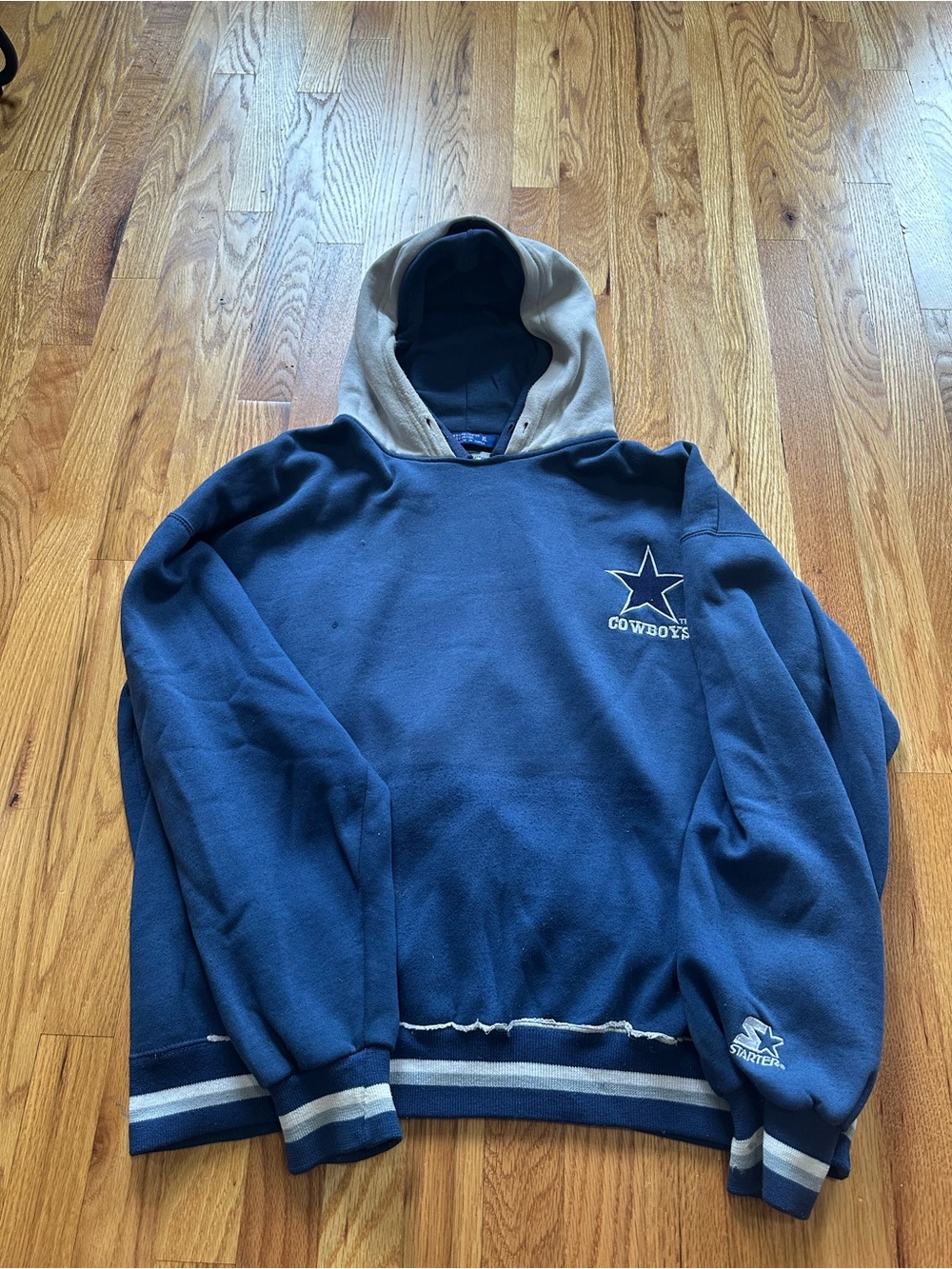 Vintage Starter Dallas Cowboys Two-Tone Hoodie